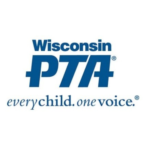 A wisconsin pta logo is shown.